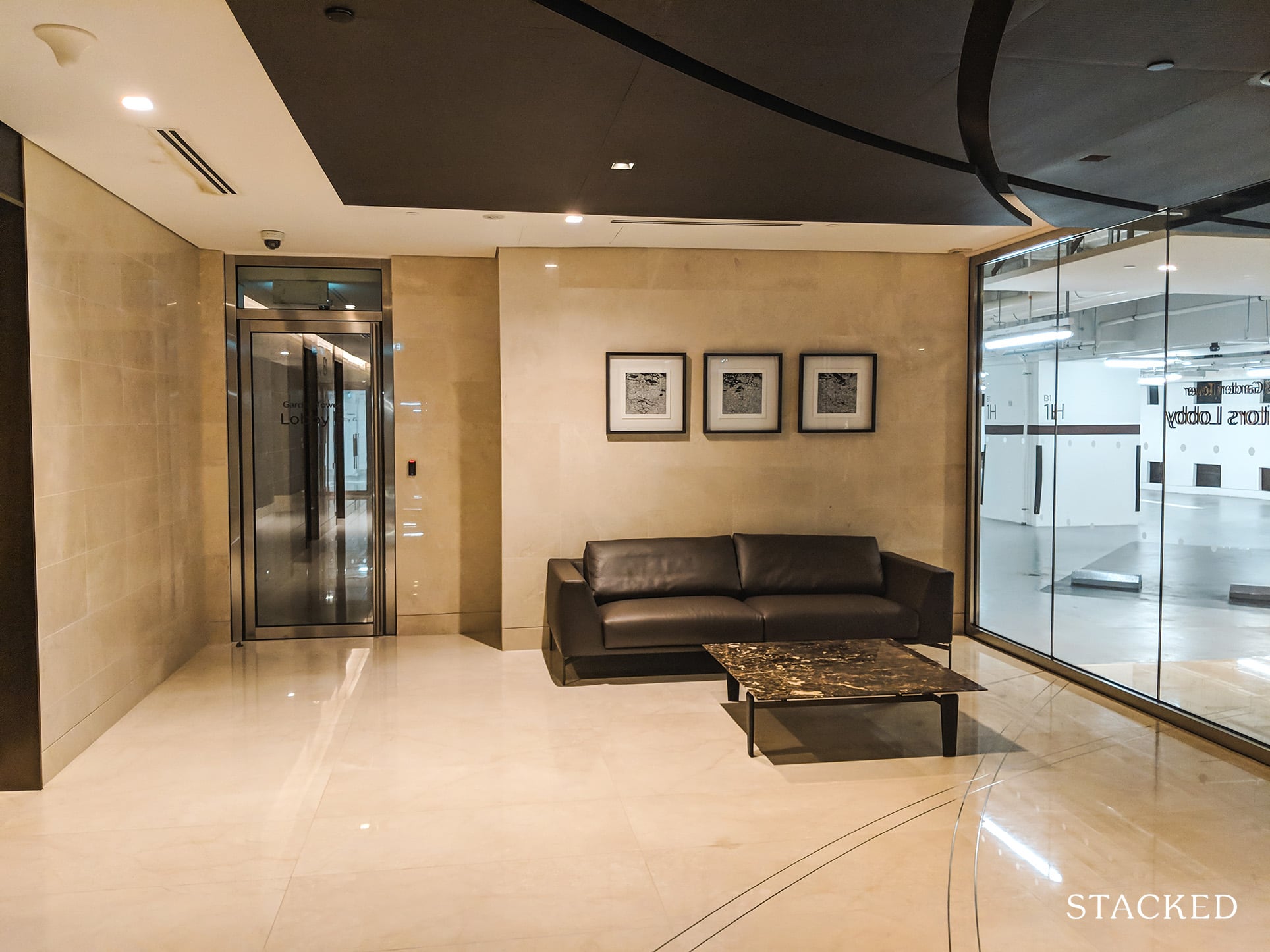 Marina One Residences lobby seating