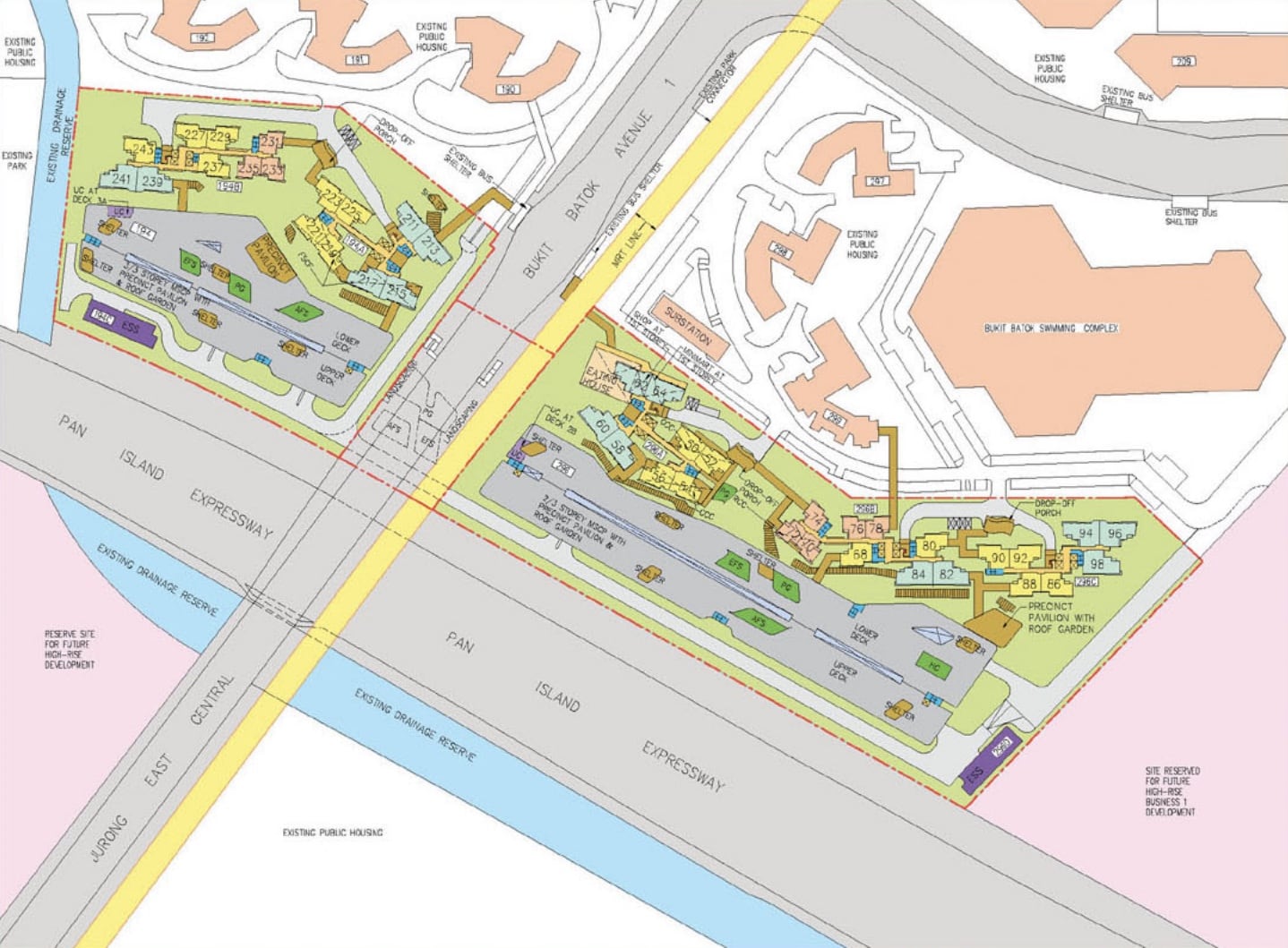 skyline I & II @ bukit batok site plan