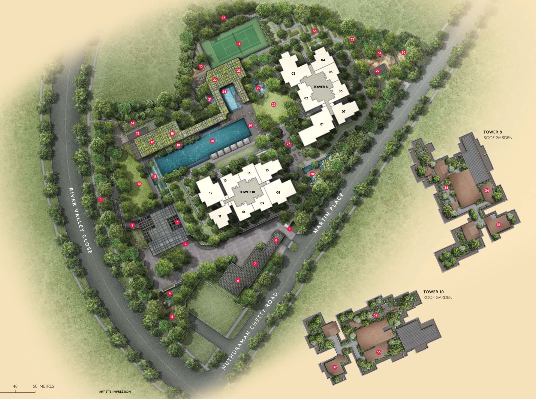 martin modern siteplan