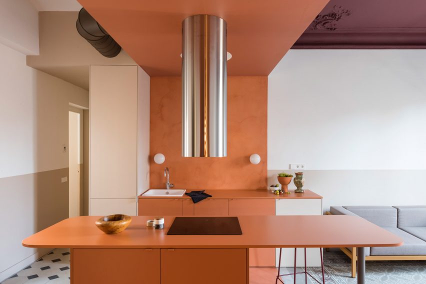 Orange Barcelona apartment