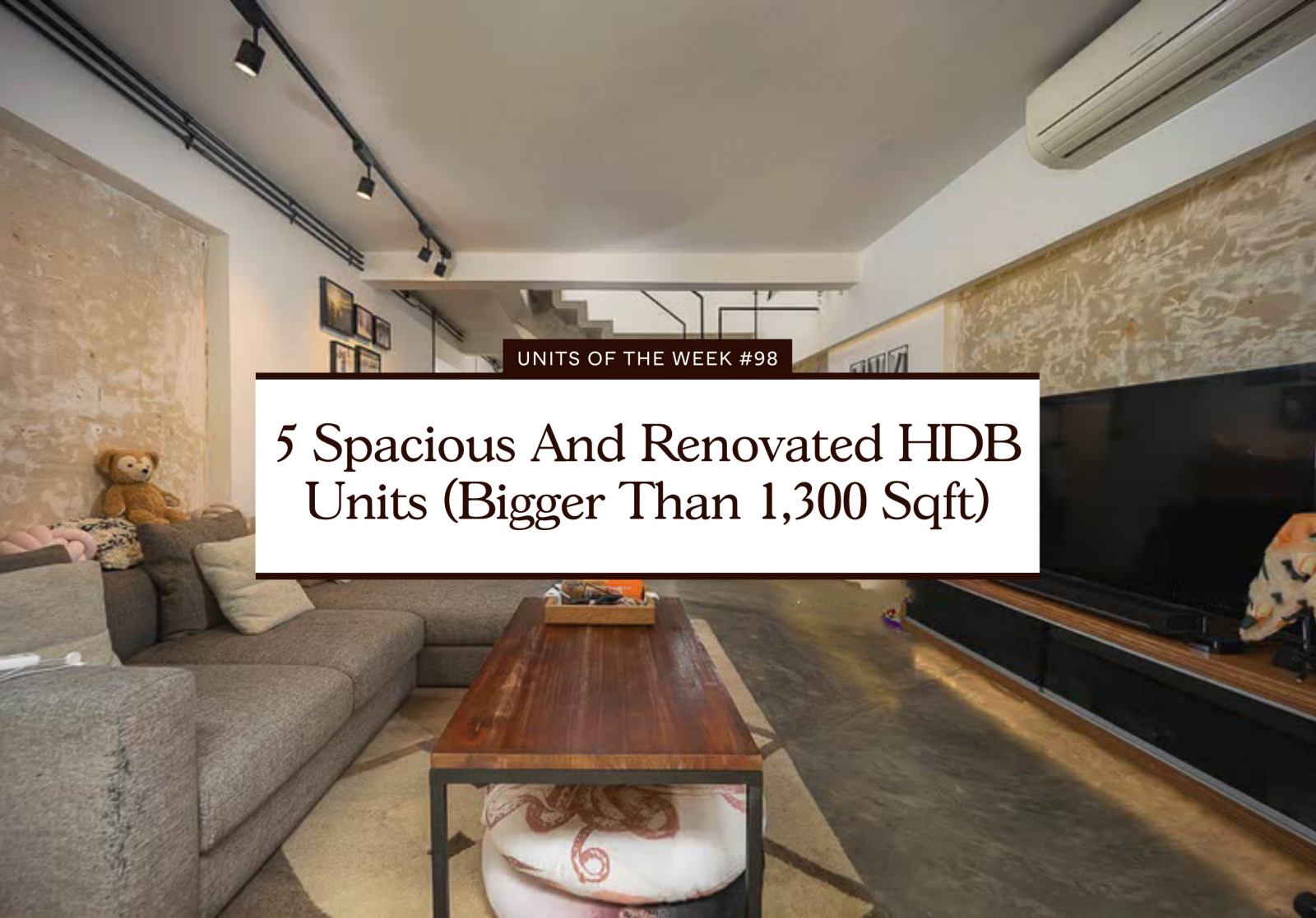 5 Spacious And Renovated HDB Units (Bigger Than 1,300 Sqft)