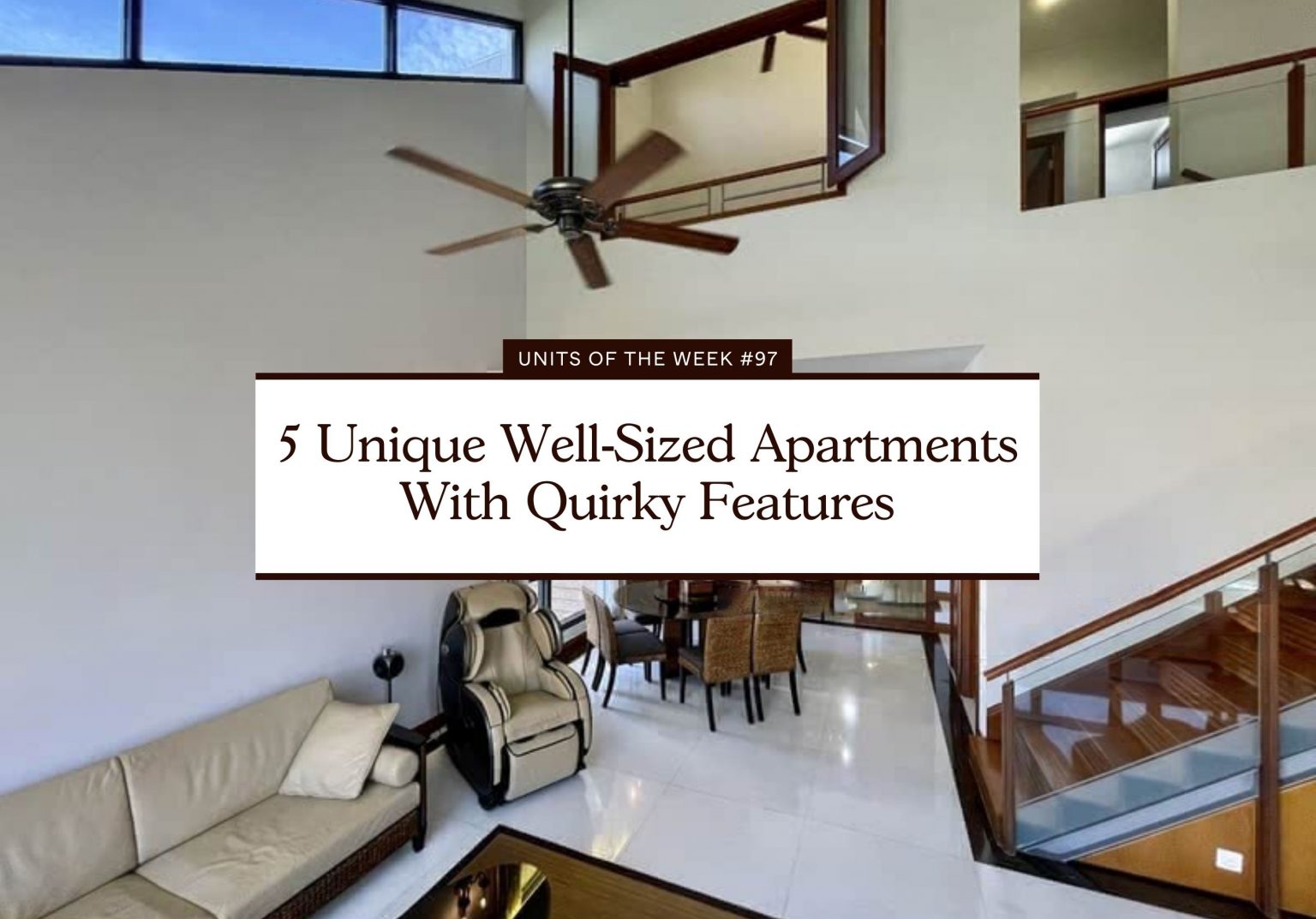 5 Unique Well Sized Apartments With Quirky Features