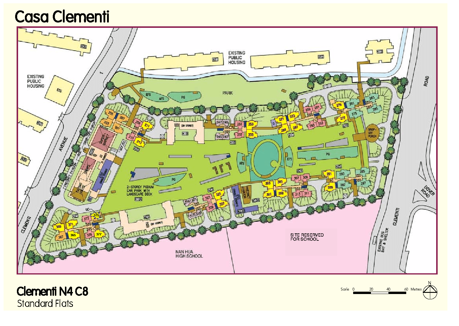 casa clementi site plan