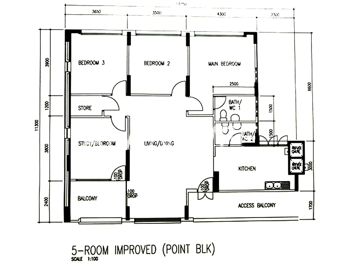 fajar hdb 5 room flat type 3 1