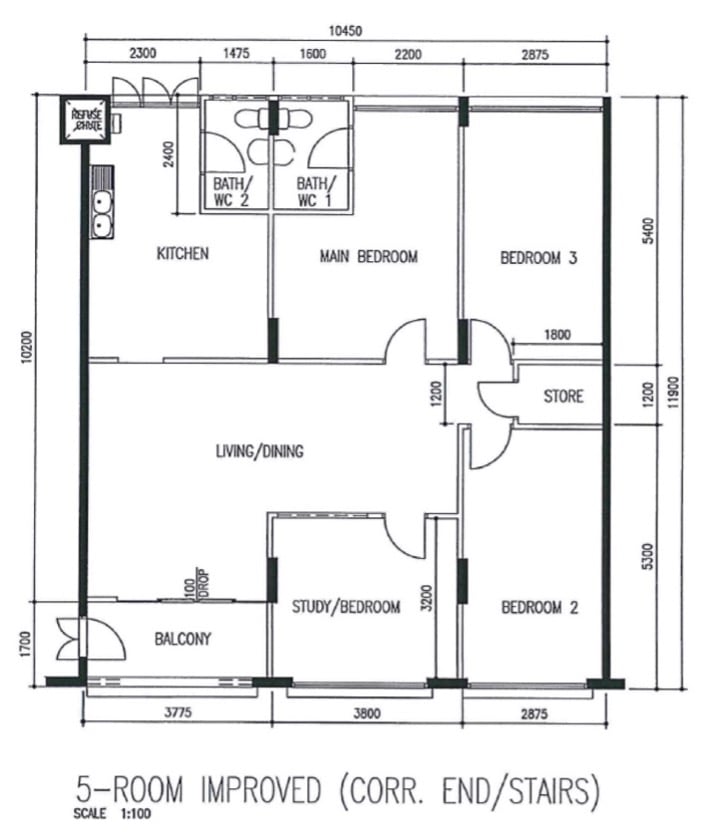 fajar hdb 5 room flat type 2