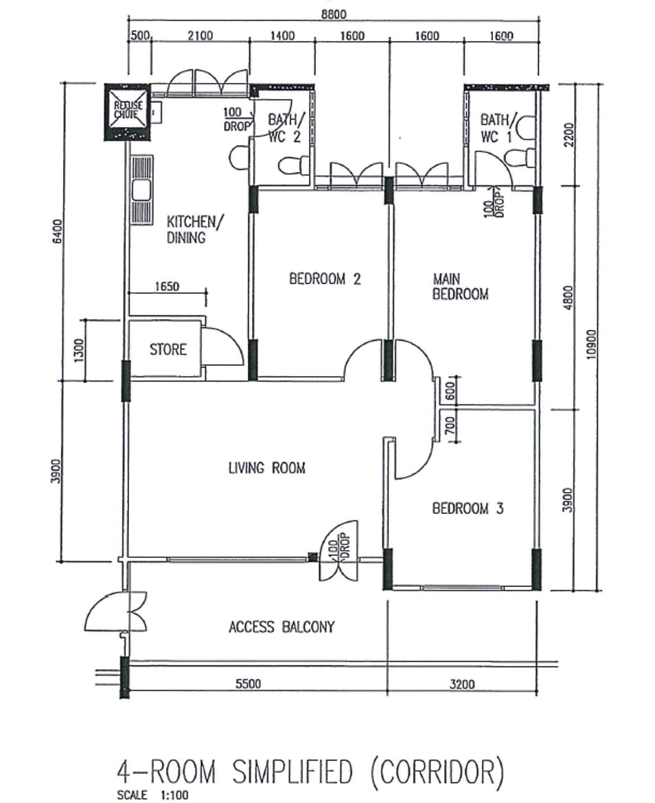 fajar hdb 4 room flat type 2