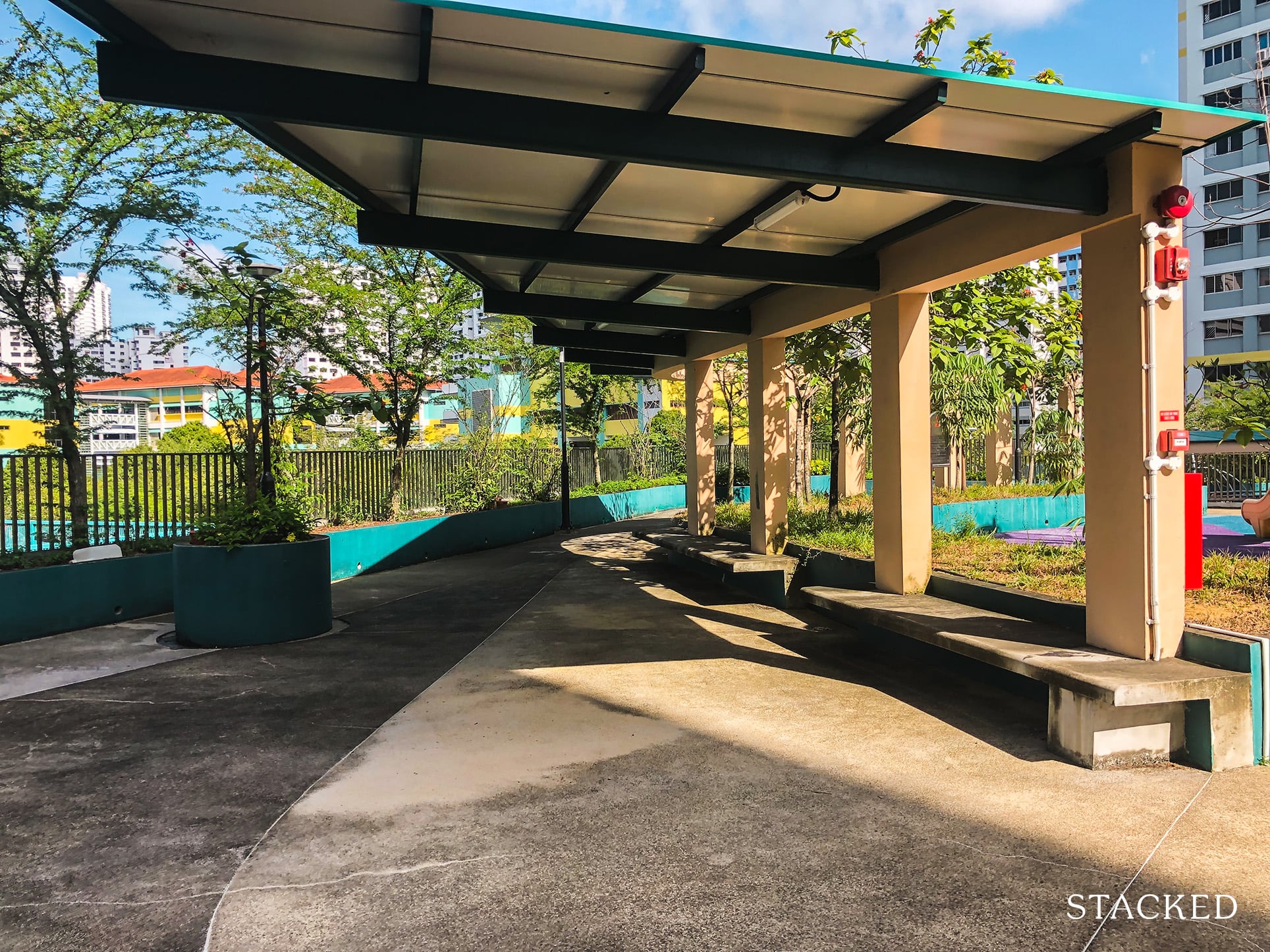 Fajar HDB 24 playground seating area