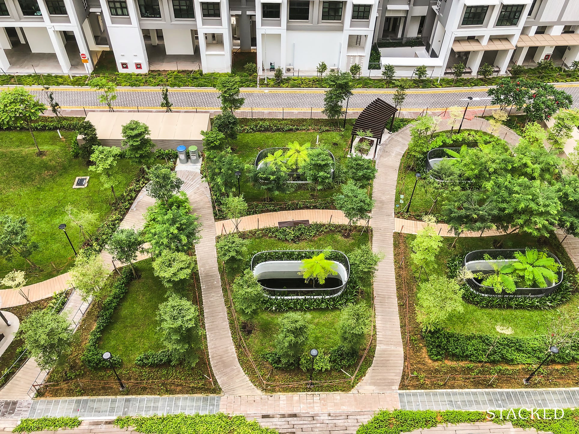 Waterfront ii Punggol Northshore 112 garden top view