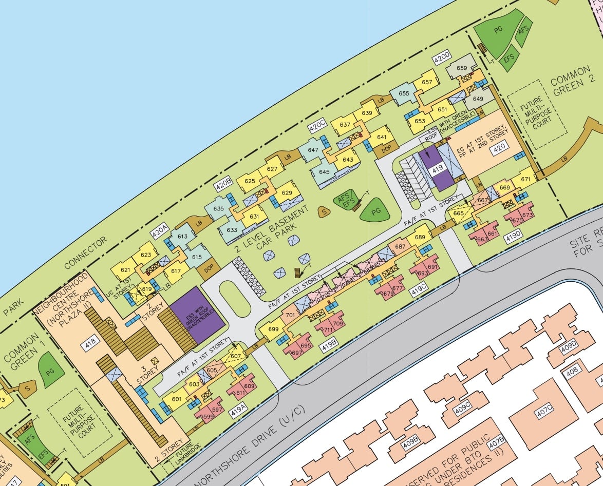 waterfront ii @ punggol northshore site plan