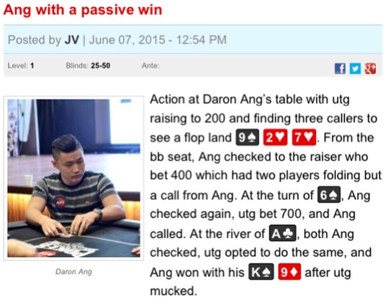 daron poker career