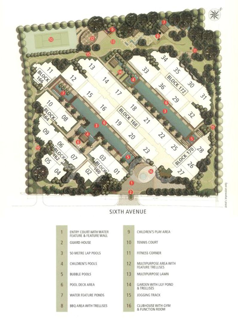 sixth avenue residences siteplan