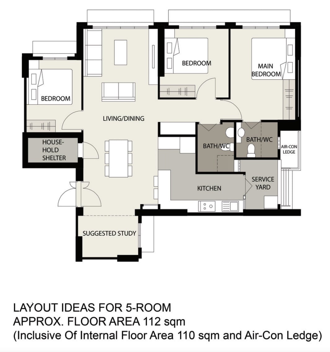 waterfront ii punggol northshore 5 room 1 1