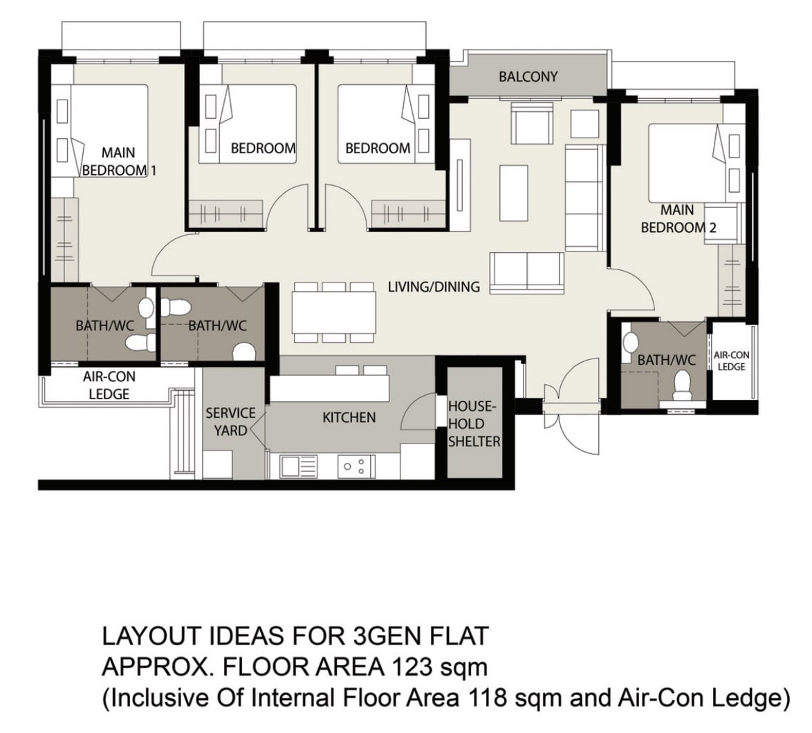 waterfront ii punggol northshore 3Gen flat