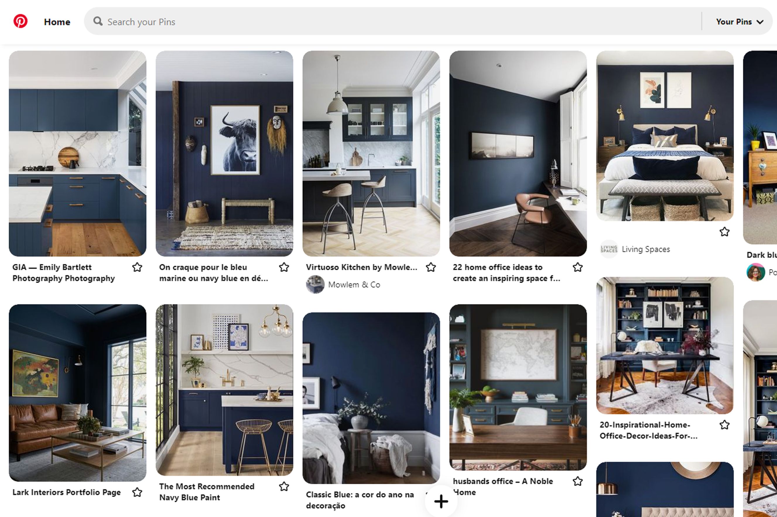 Blue Pinterest