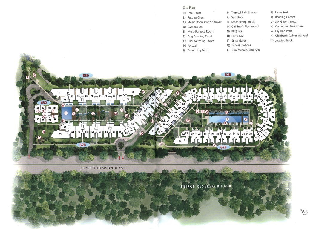 meadows at peirce siteplan