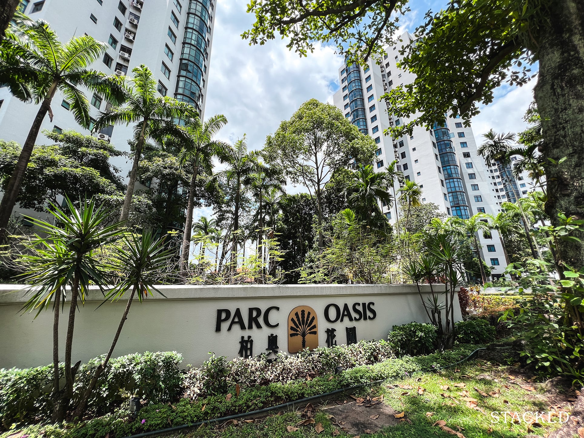 parc oasis sign