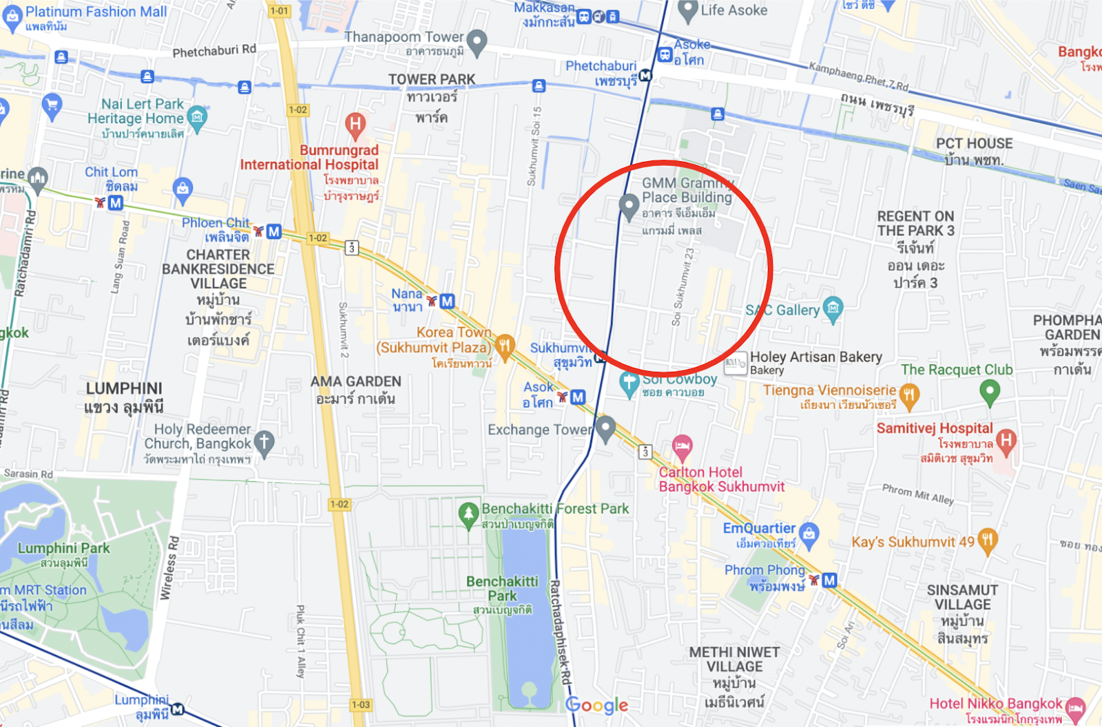 Sukhumvit Bangkok map
