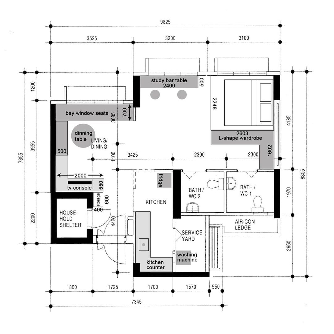 Bareloft Floor Plan Study 