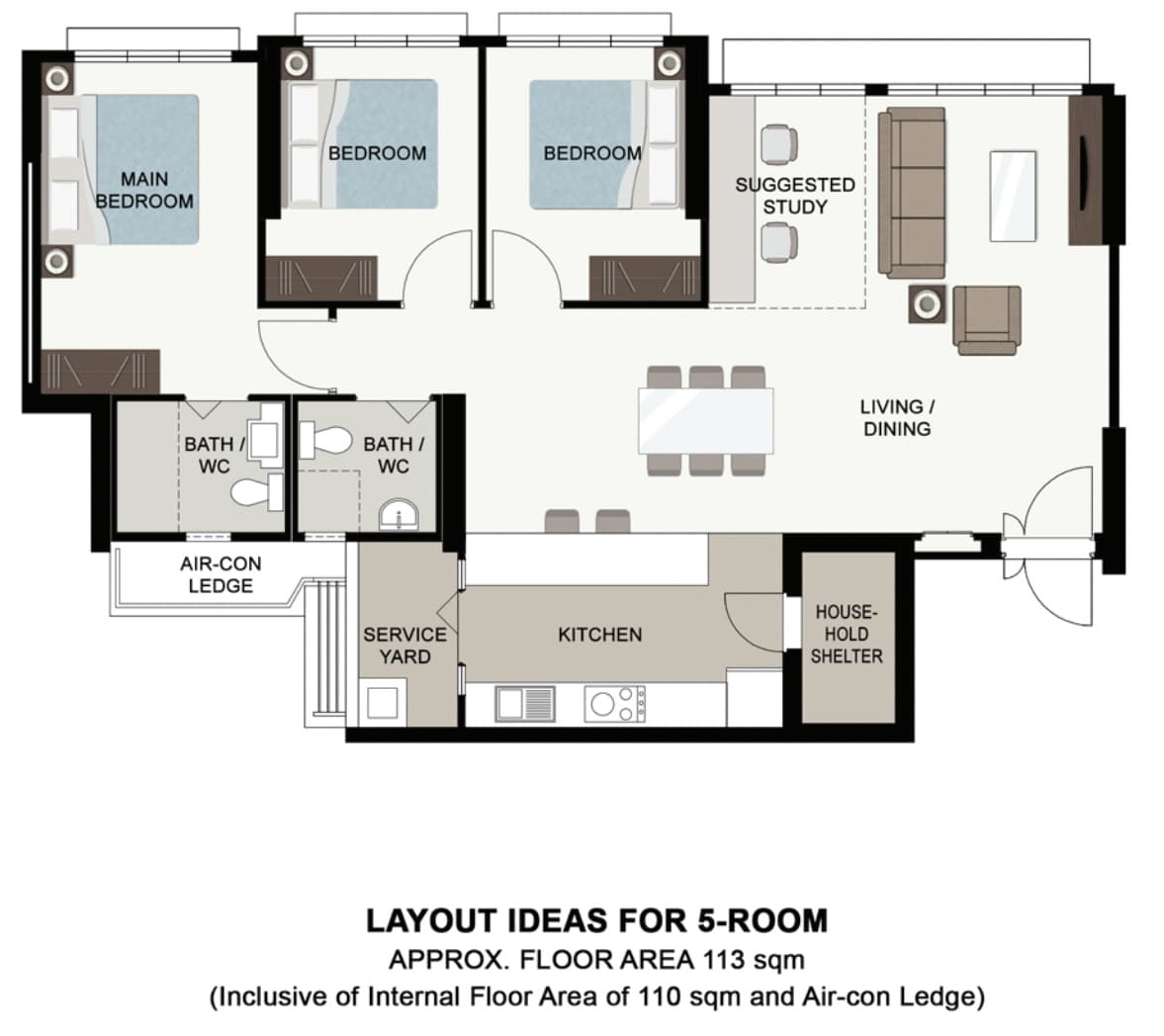 West Plains @ Bukit Batok 5 Room