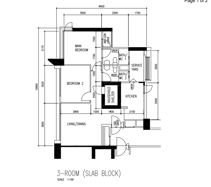 three room flat clementi