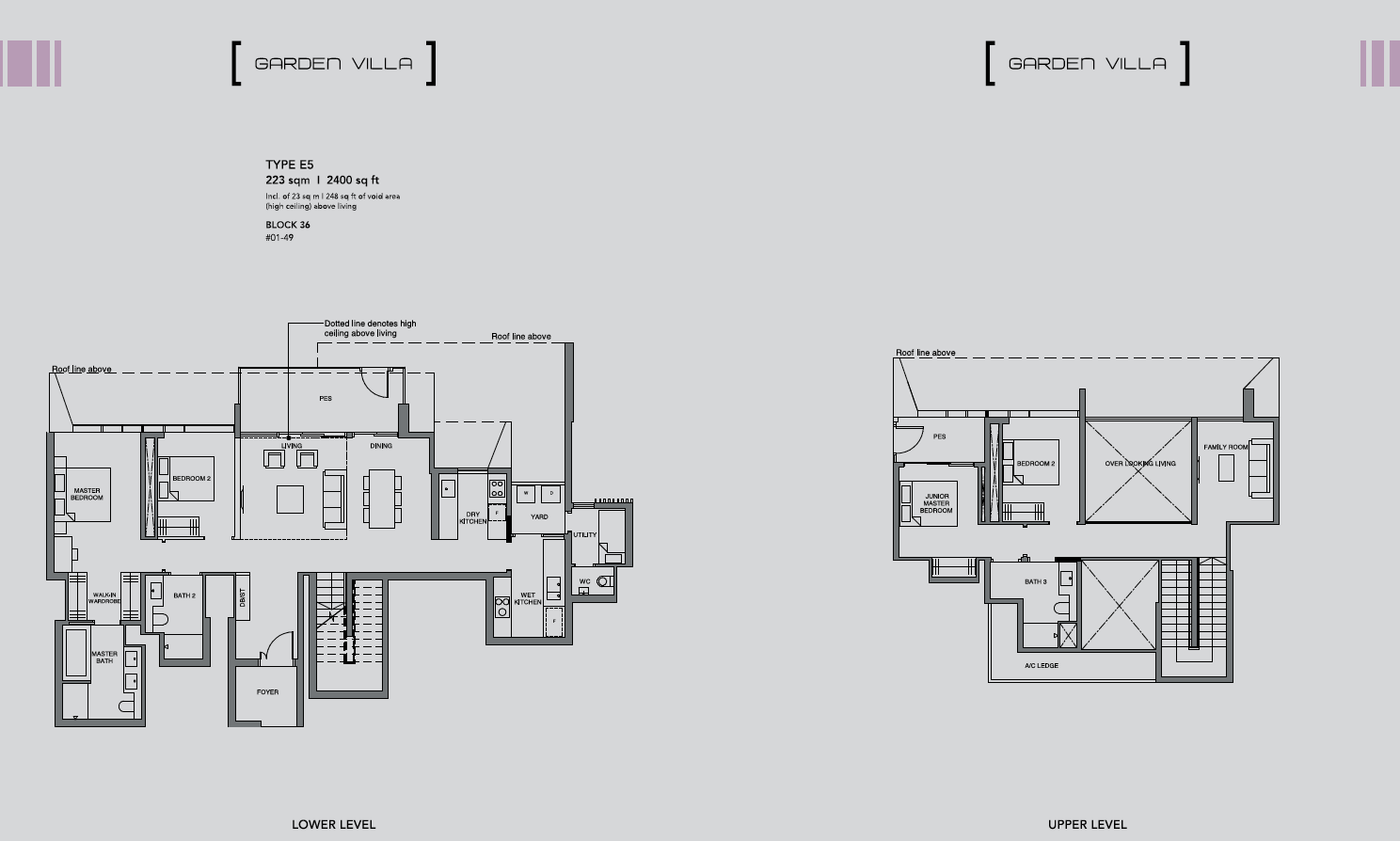 leedon green garden villa type E5 floor plan