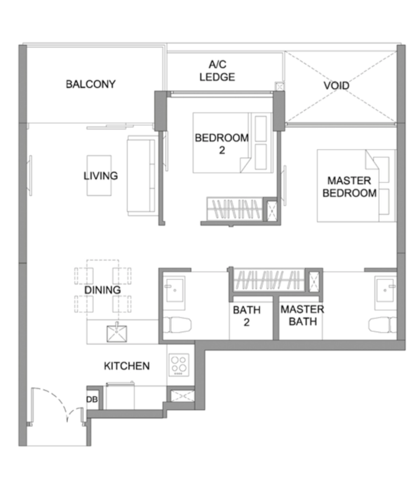 Kingsford Hillview Peak 2 bedder