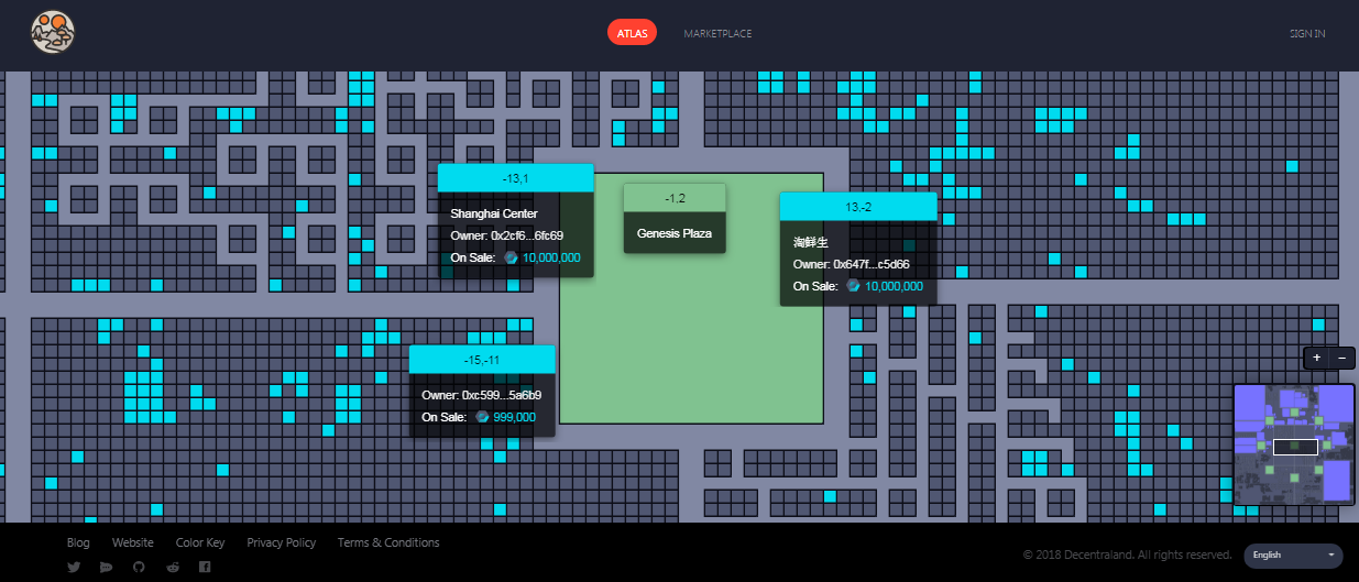 decentraland plots