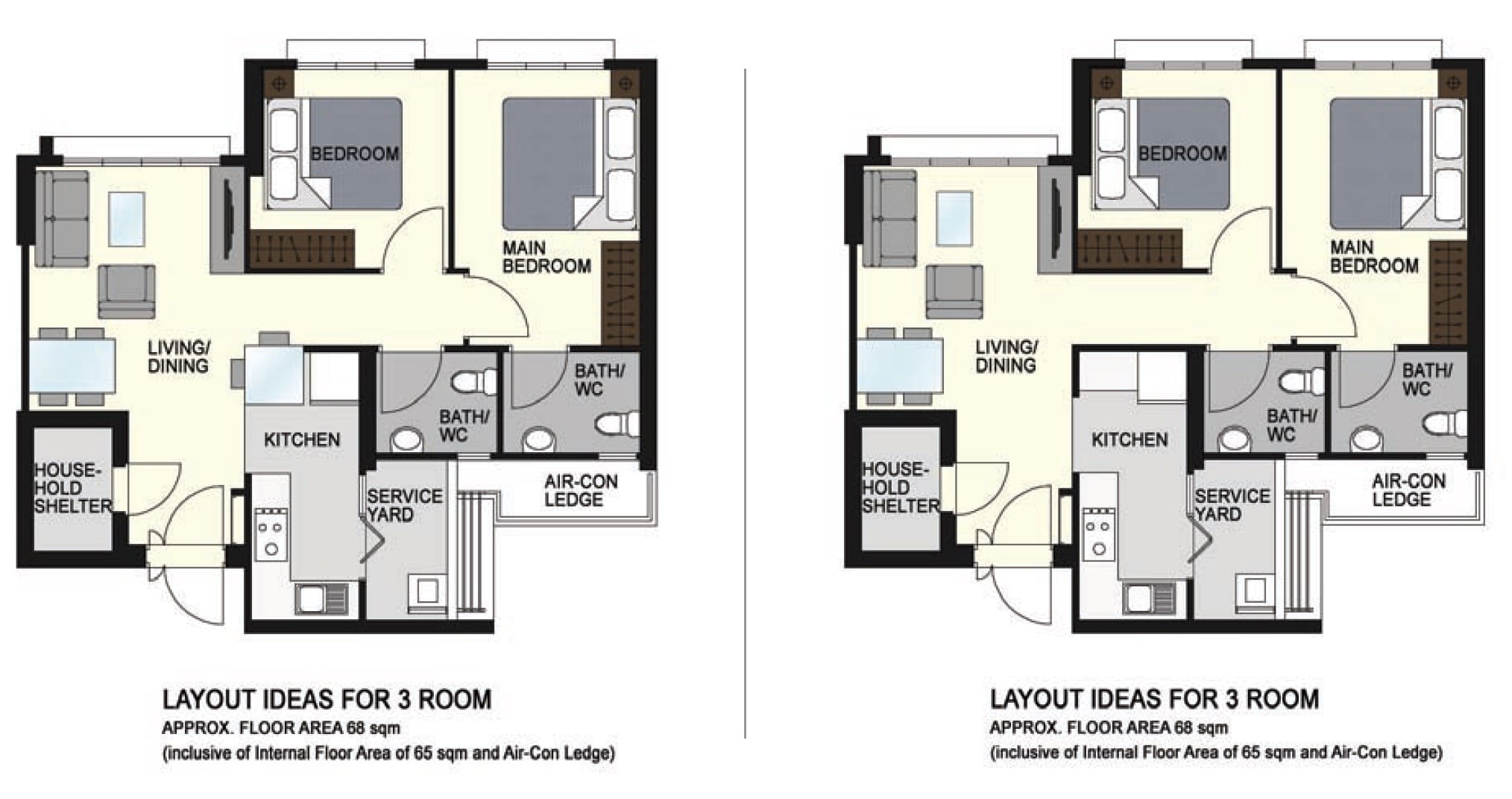 Woodlands Glen 3 Room Flat