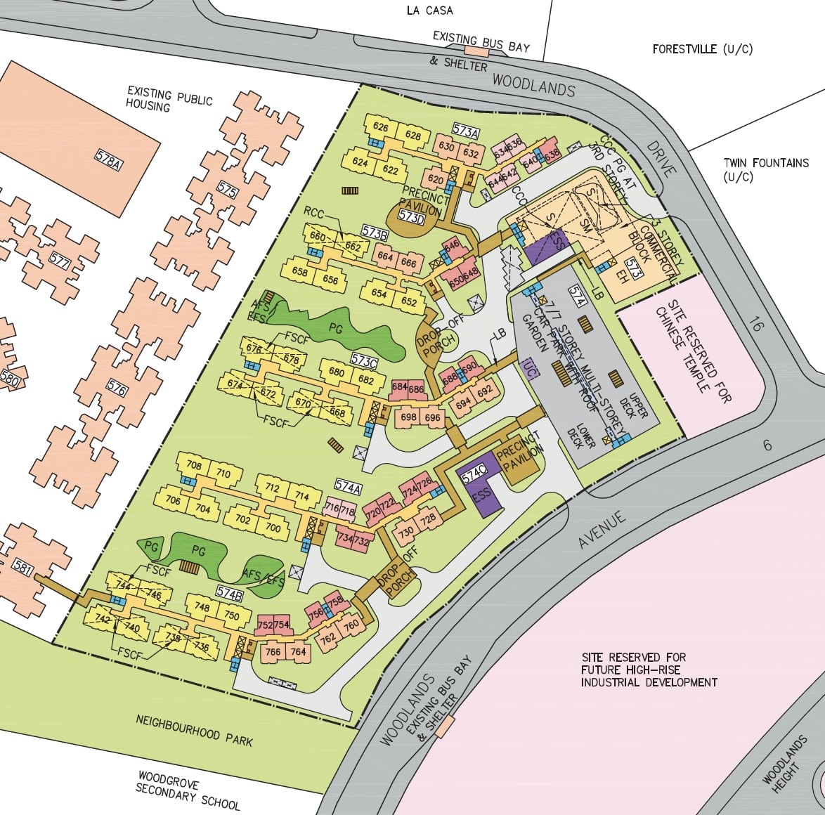 Woodlands Glen HDB Site Plan