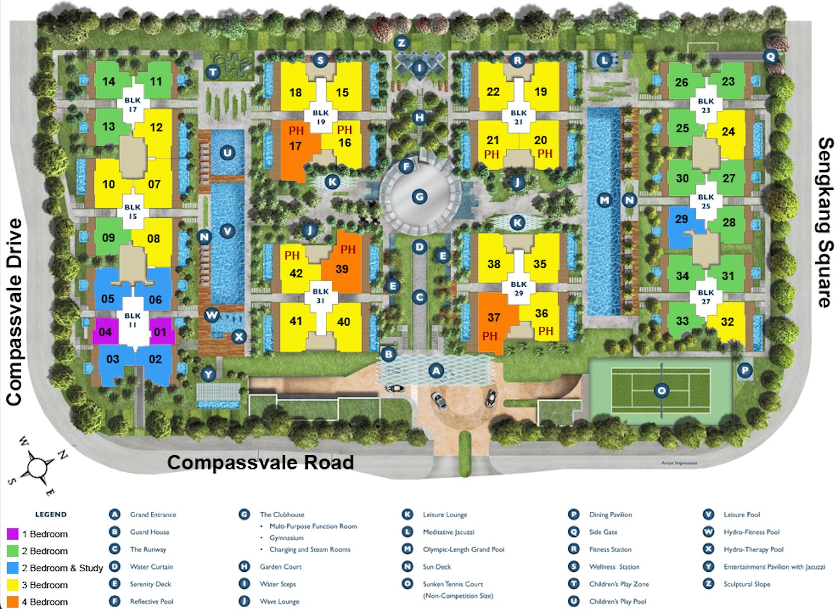 the luxurie condo siteplan