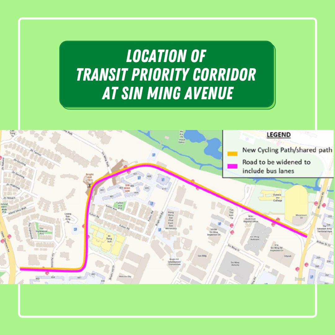 Location of Transit Priority Corridor At San Ming Avenue