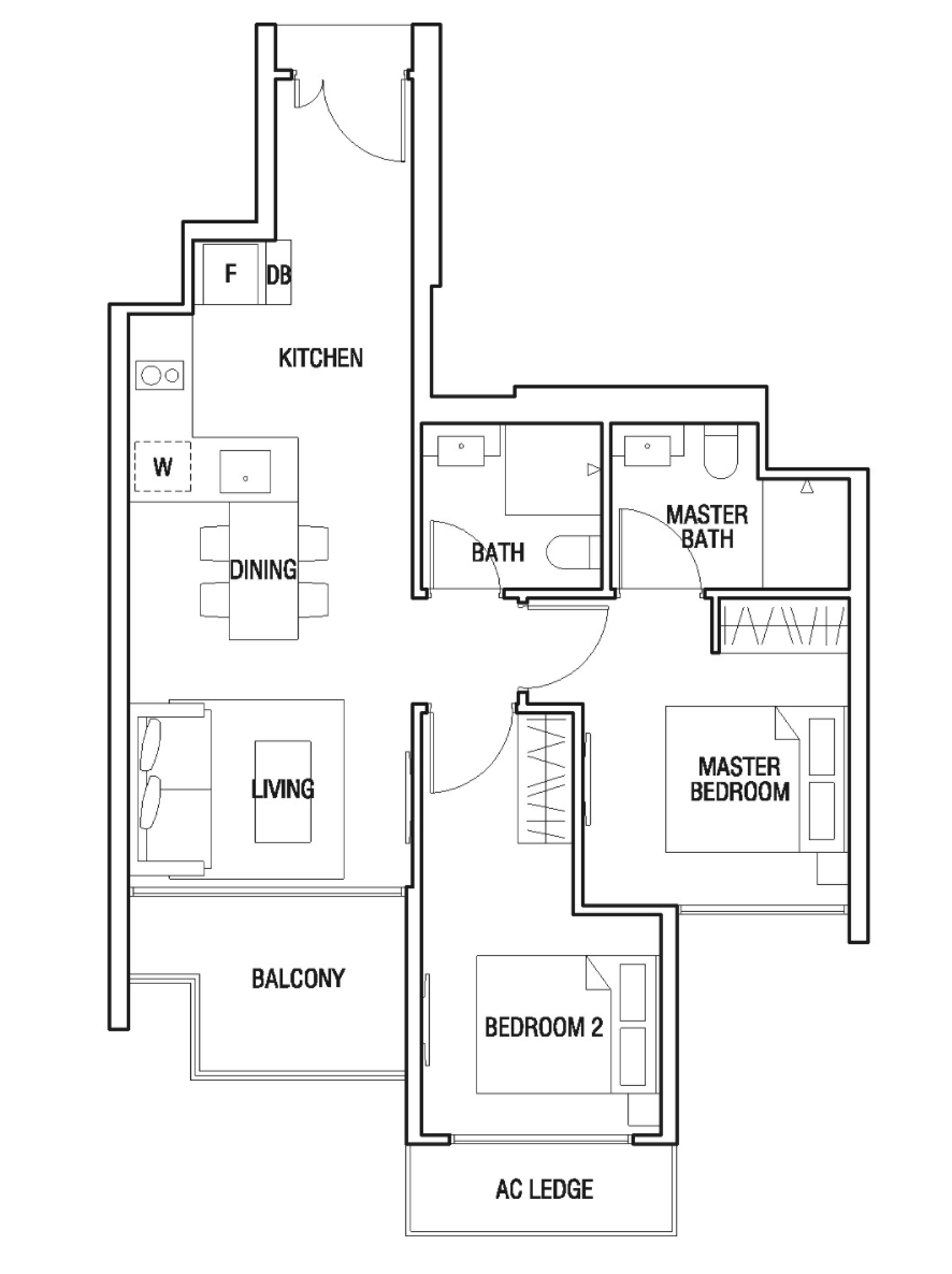 Thomson Three 2 bedder