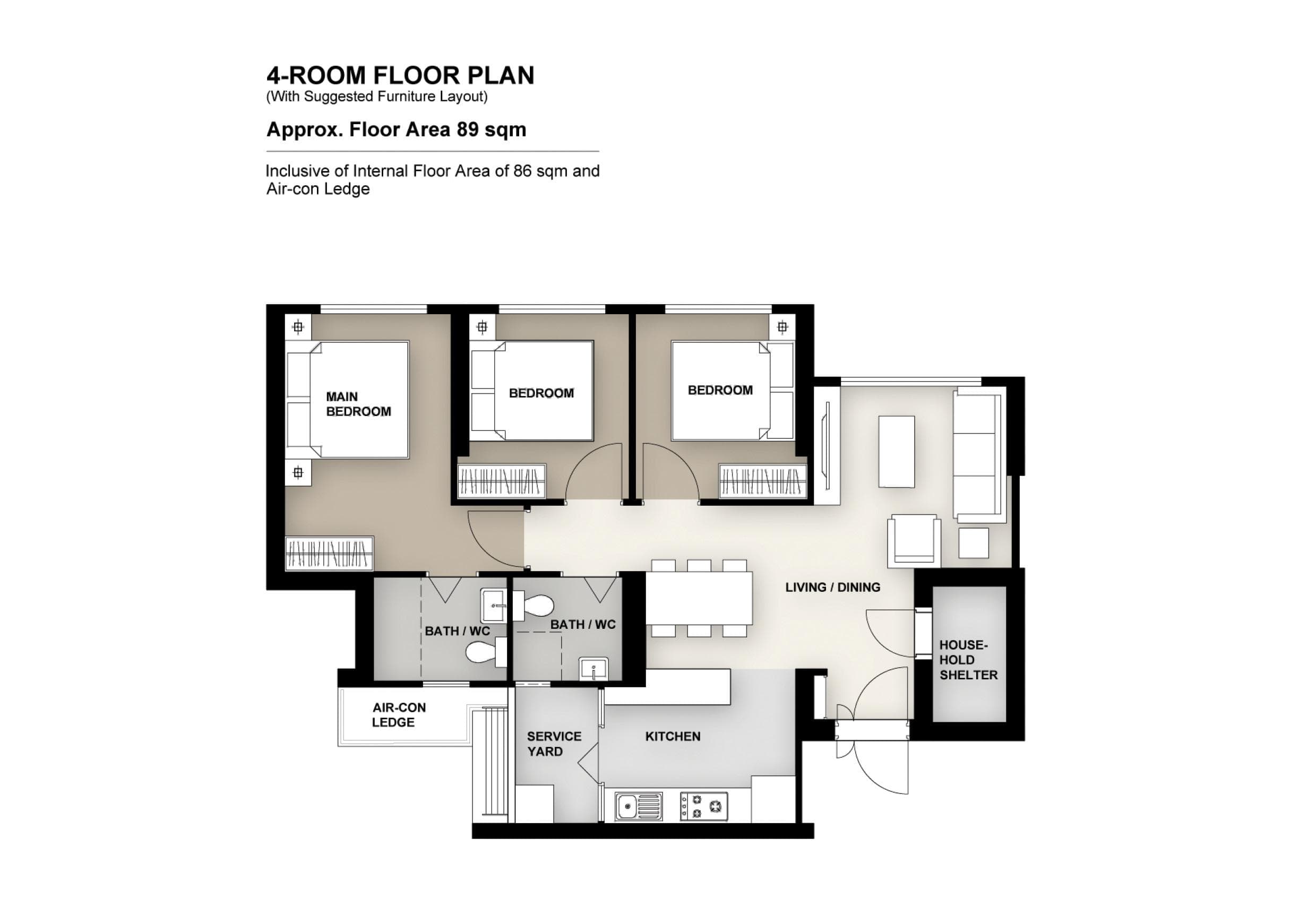 Ghim Moh Ascent 4 Room Flat