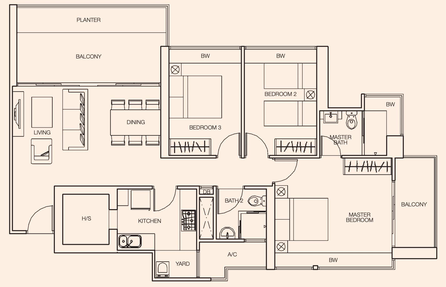 The Peak @ Toa Payoh 5 Room Floor Plan 1 1
