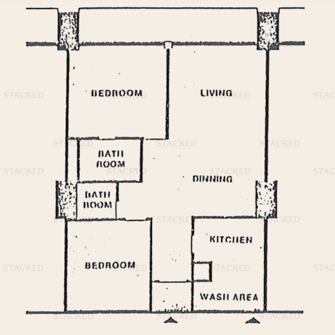 international plaza 2 bedroom floorplan