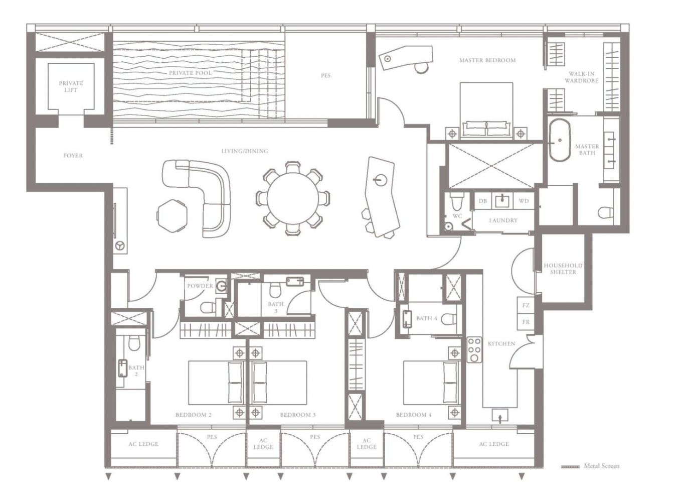 meyer house 4 bedroom floorplan