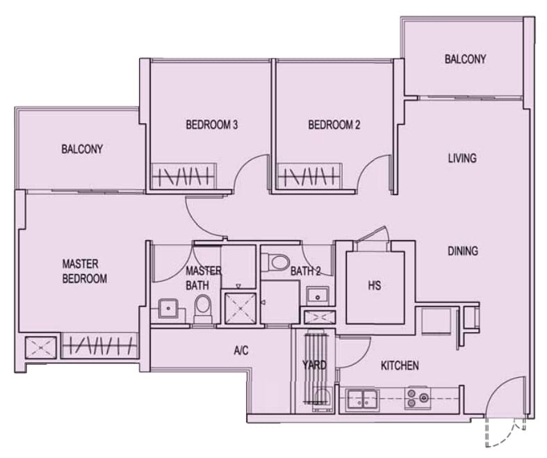 belvia dbss 5 room floor plan