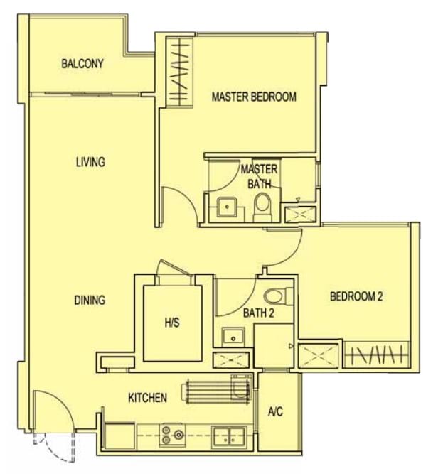 belvia dbss 3 room floor plan