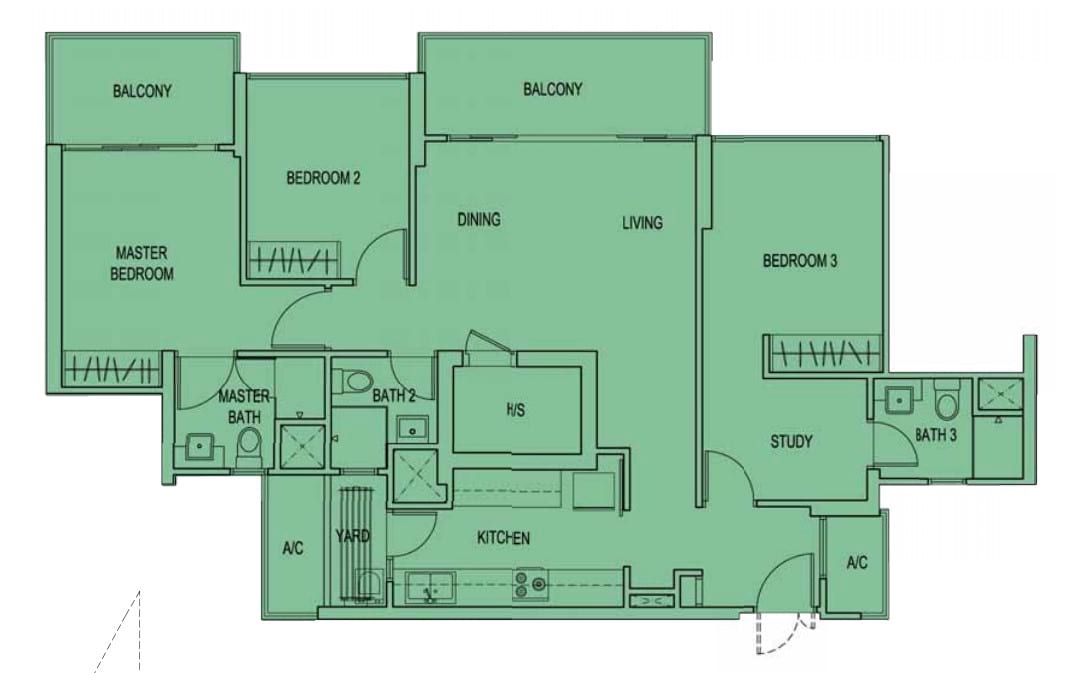 belvia 5 room unique layout