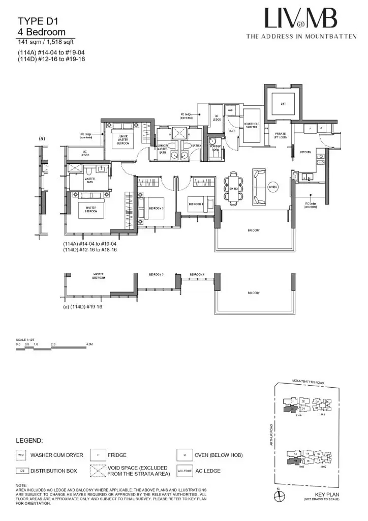 liv@mb 4 bedroom layout