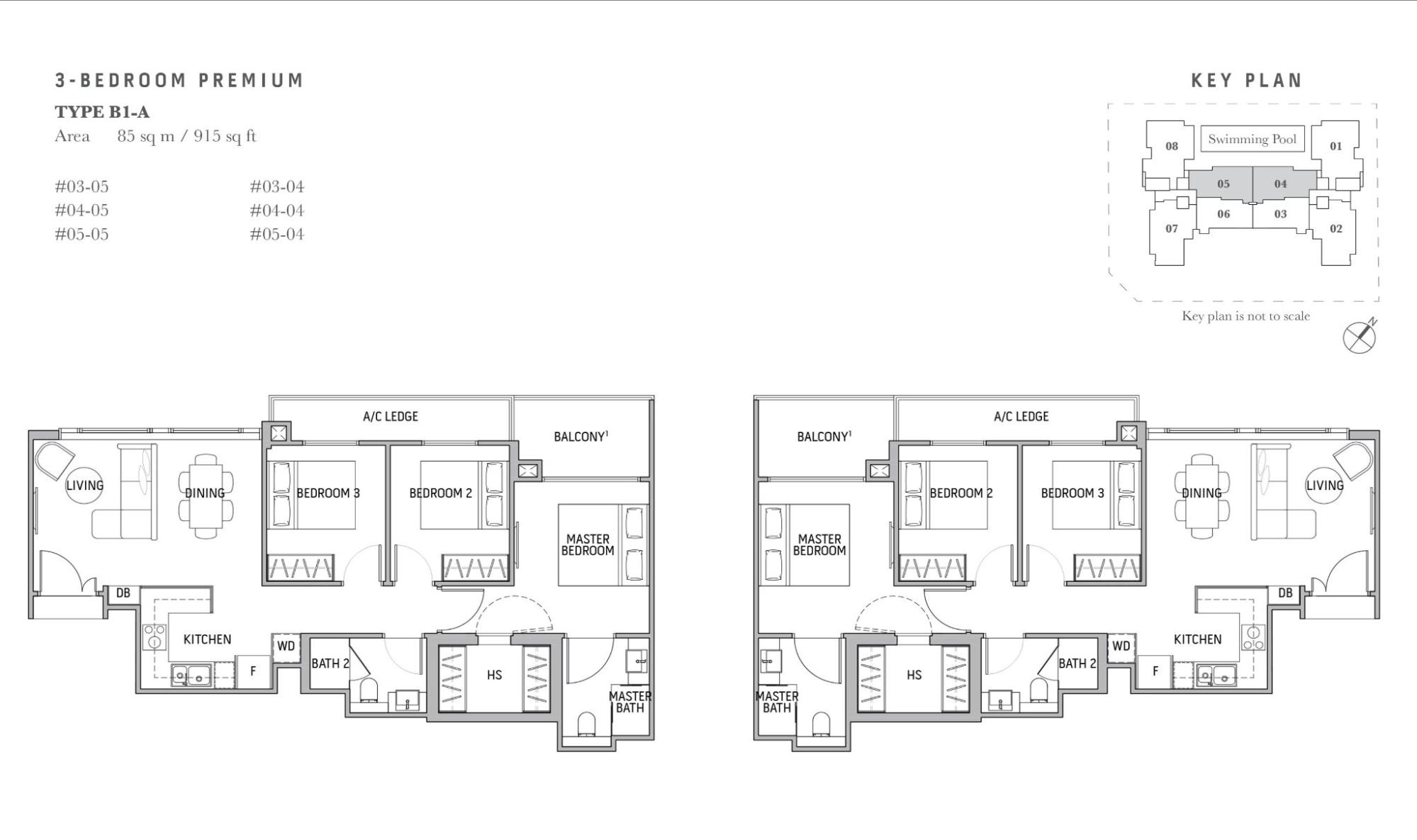 royal hallmark 3 bedroom layout