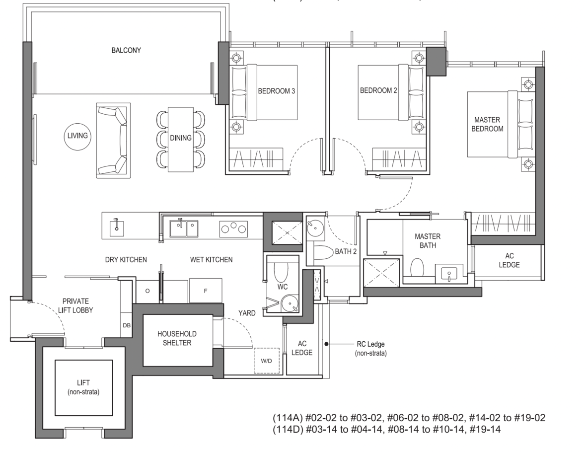 liv@mb 3 bedroom floorplan