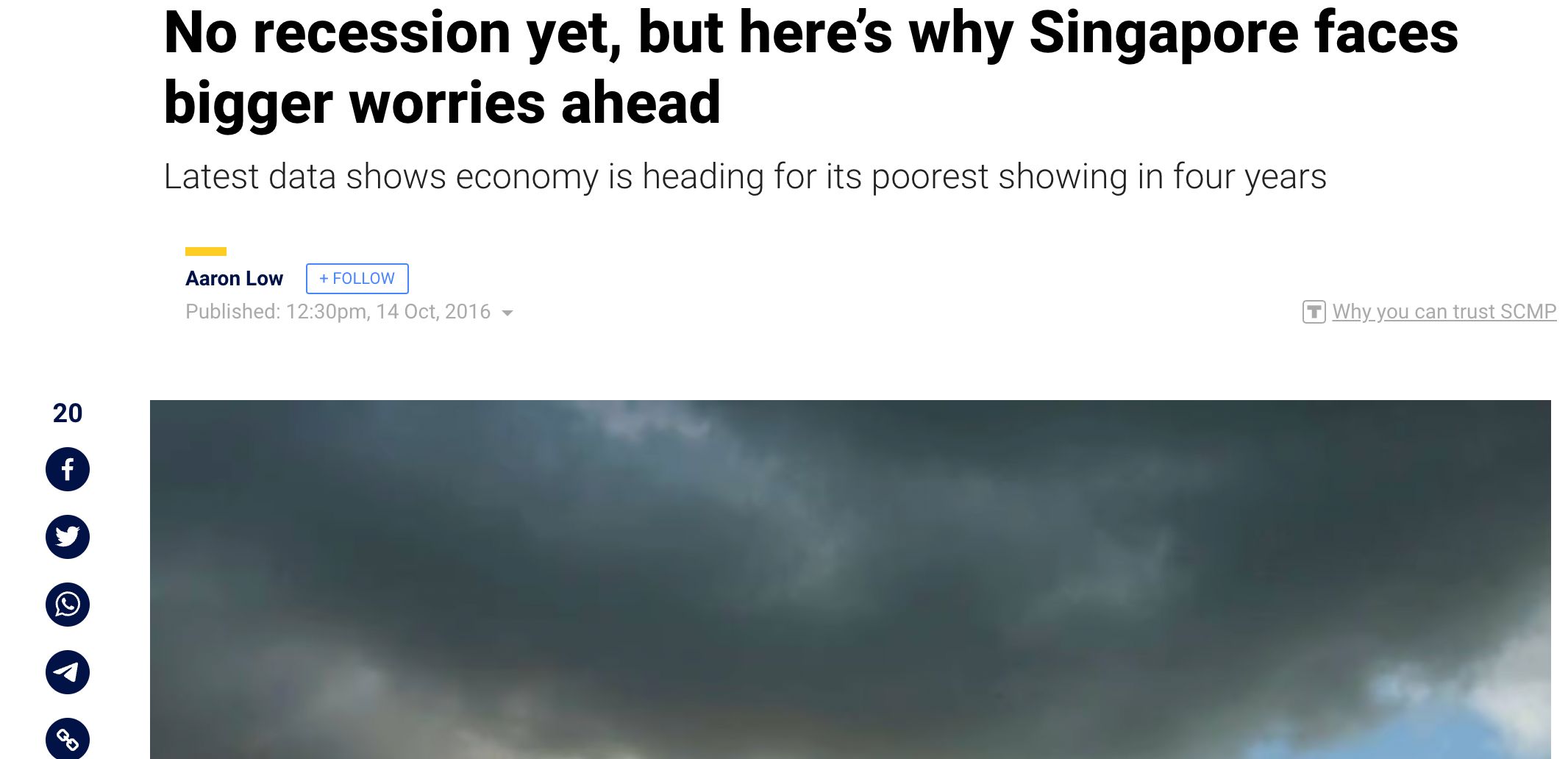 singapore recession 2016