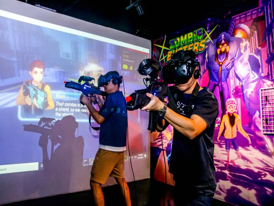 Zombie Busters on Headrock VR in Sentosa