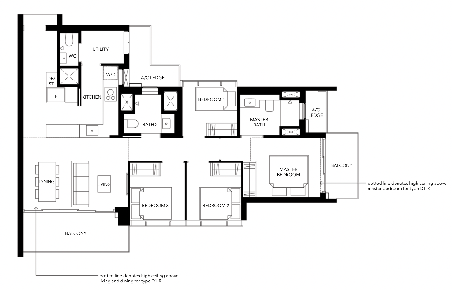 margaret ville 4 bedroom floorplan