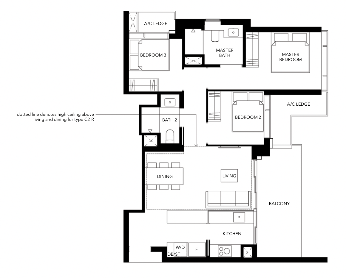 margaret ville 3 bedroom floorplan 1