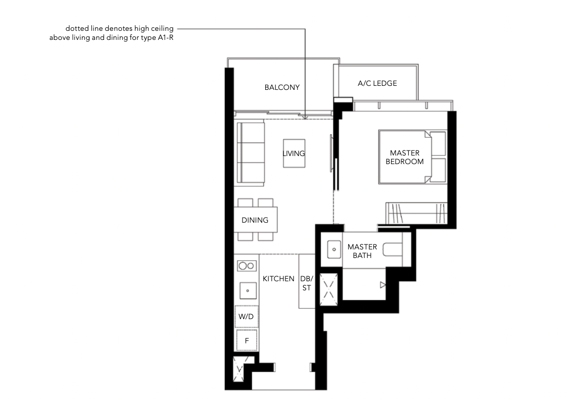 margaret ville 1 bedroom floorplan