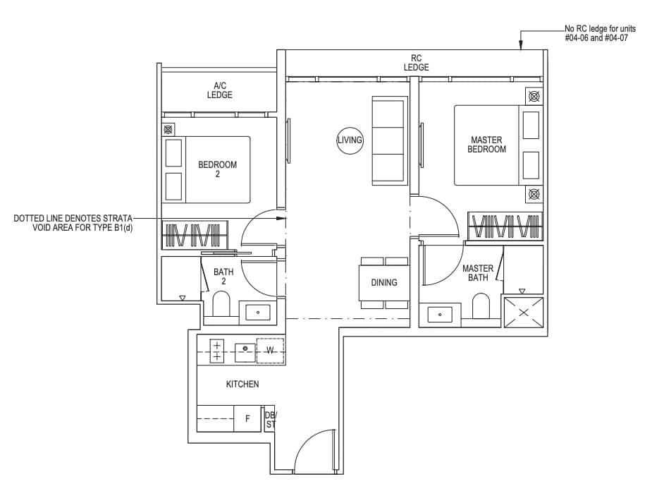 piccadilly grand 2 bedroom unit