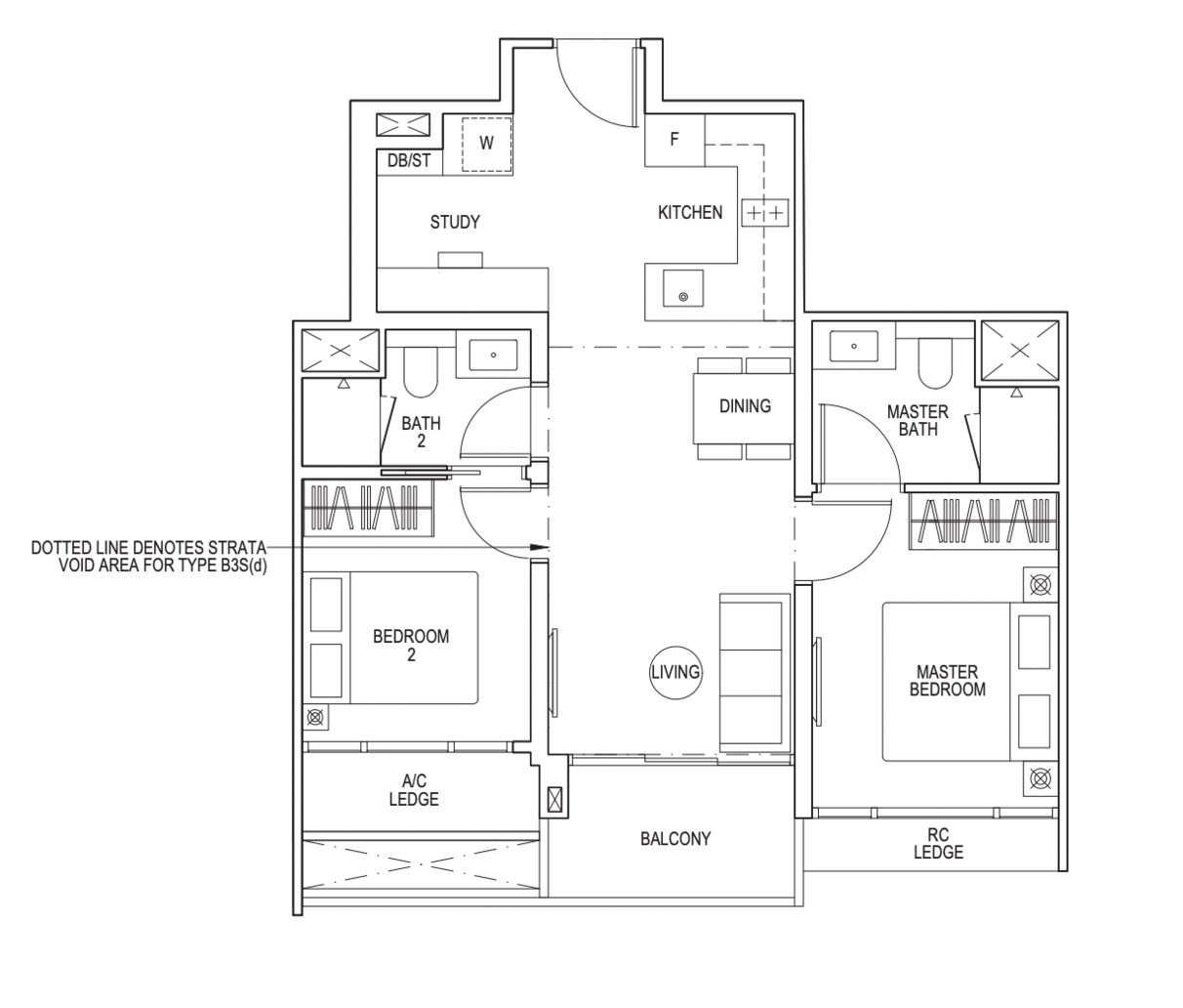 piccadilly grand 2 bedroom floorplan