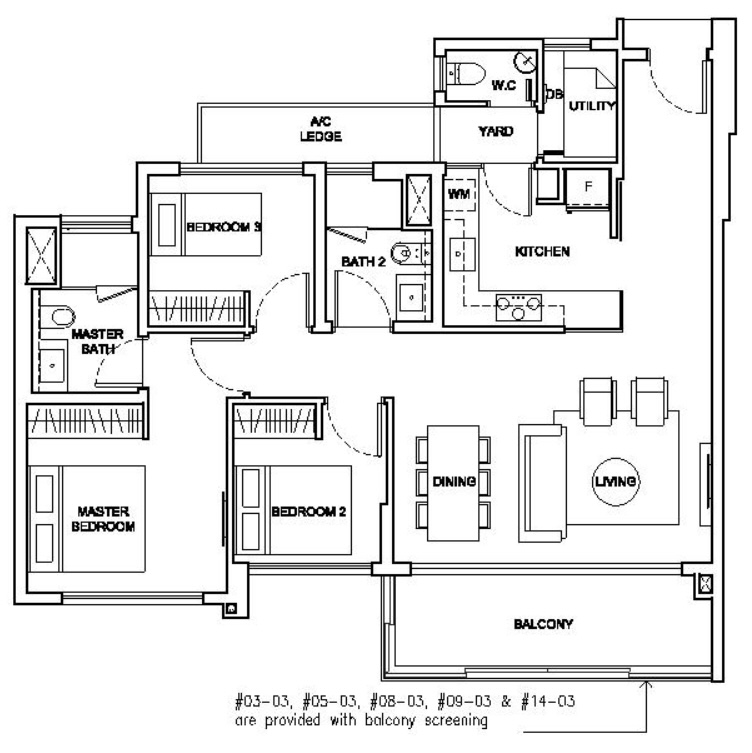 jewel buangkok 3 bedroom floorplan